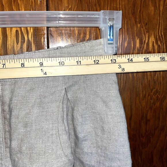 Linen Handmade Studio Linen Shorts Relaxed Fit Stretchy Beach Vacation XS/S - Picture 4 of 9